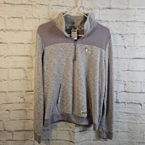 Victoria's Secret PINK Perfect Quarter-Zip Sweater - L - Frosty Purple Lavender